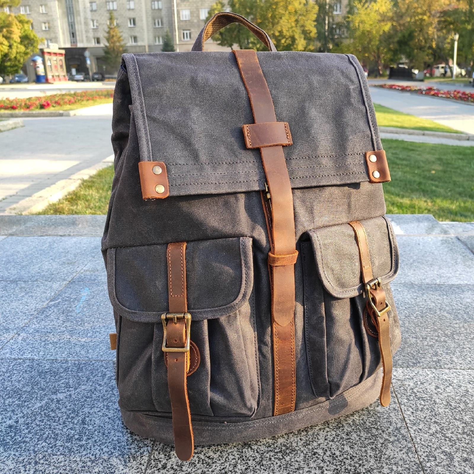 Рюкзак унисекс Orlen pack KS-08 серый, 43х35х16 см