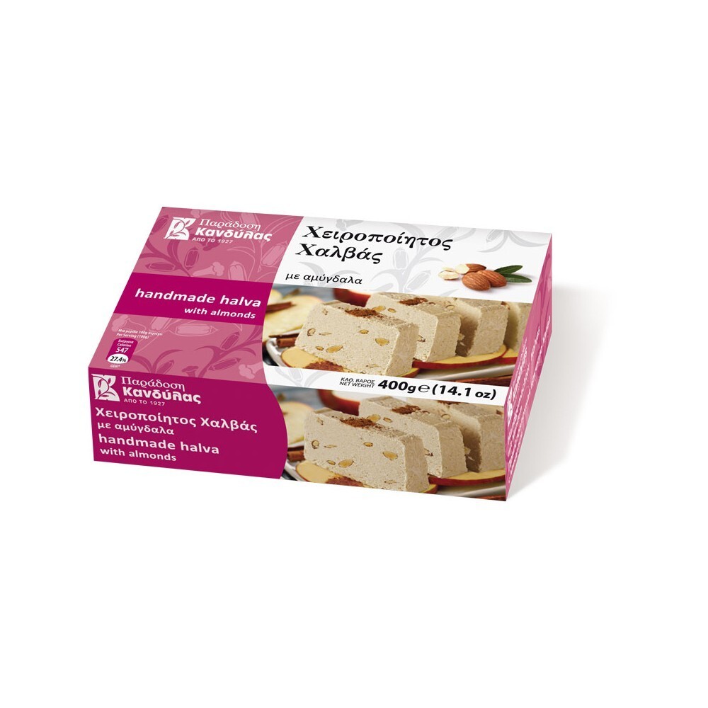 

Халва кунжутная Kandylas с миндалем, 400 г, Халва