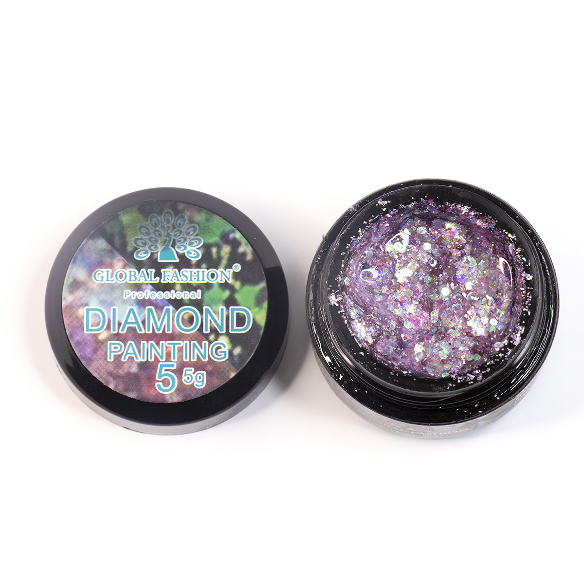 

Глиттер гель Global Fashion 5 гр, New Diamond painting gel 05