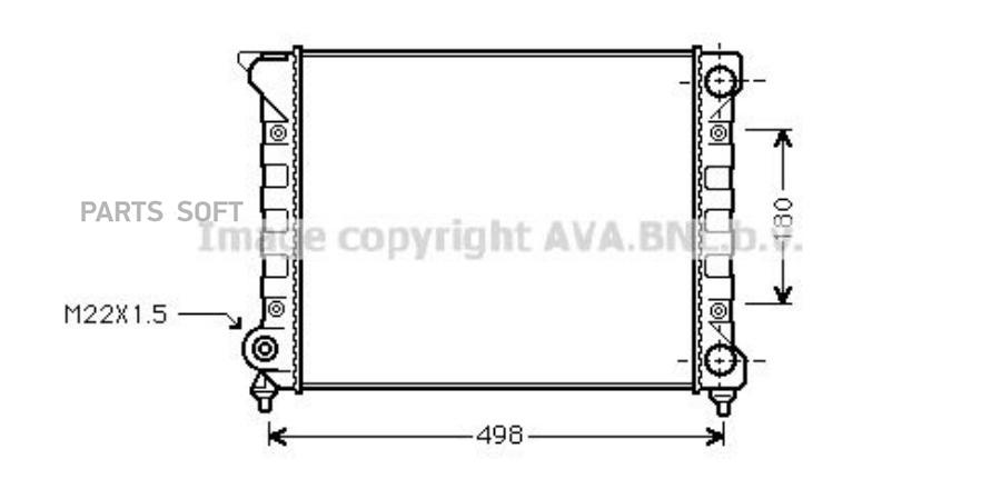 

AVA VN2070 Радиатор [430х320] () 1шт