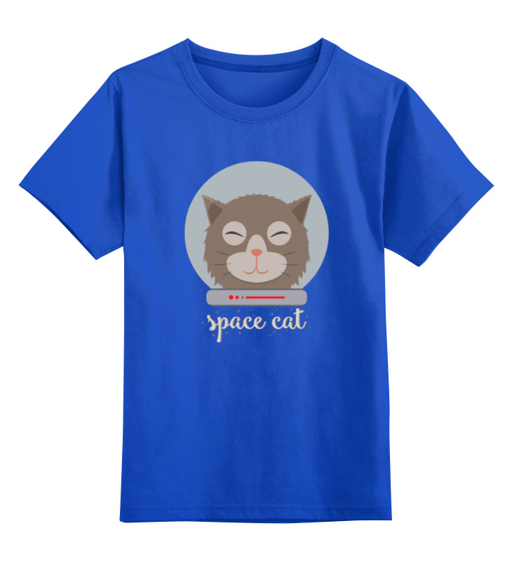 

Футболка детская Printio Космо кот (space cat) цв. синий р. 152, Космо кот (space cat)