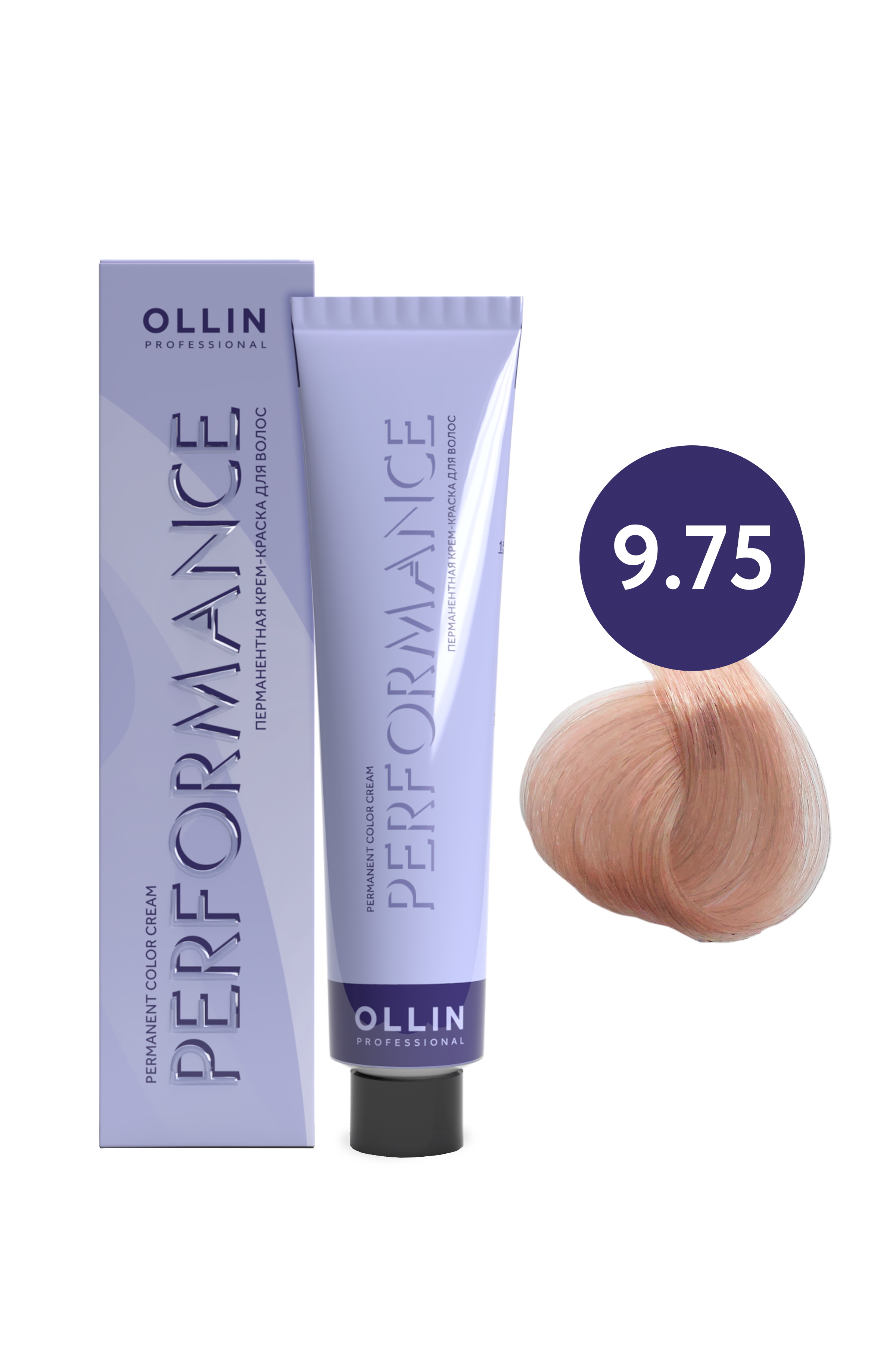 Купить Крем-краска для волос Ollin Professional 9/75 блондин коричнево-махагоновый 60 мл