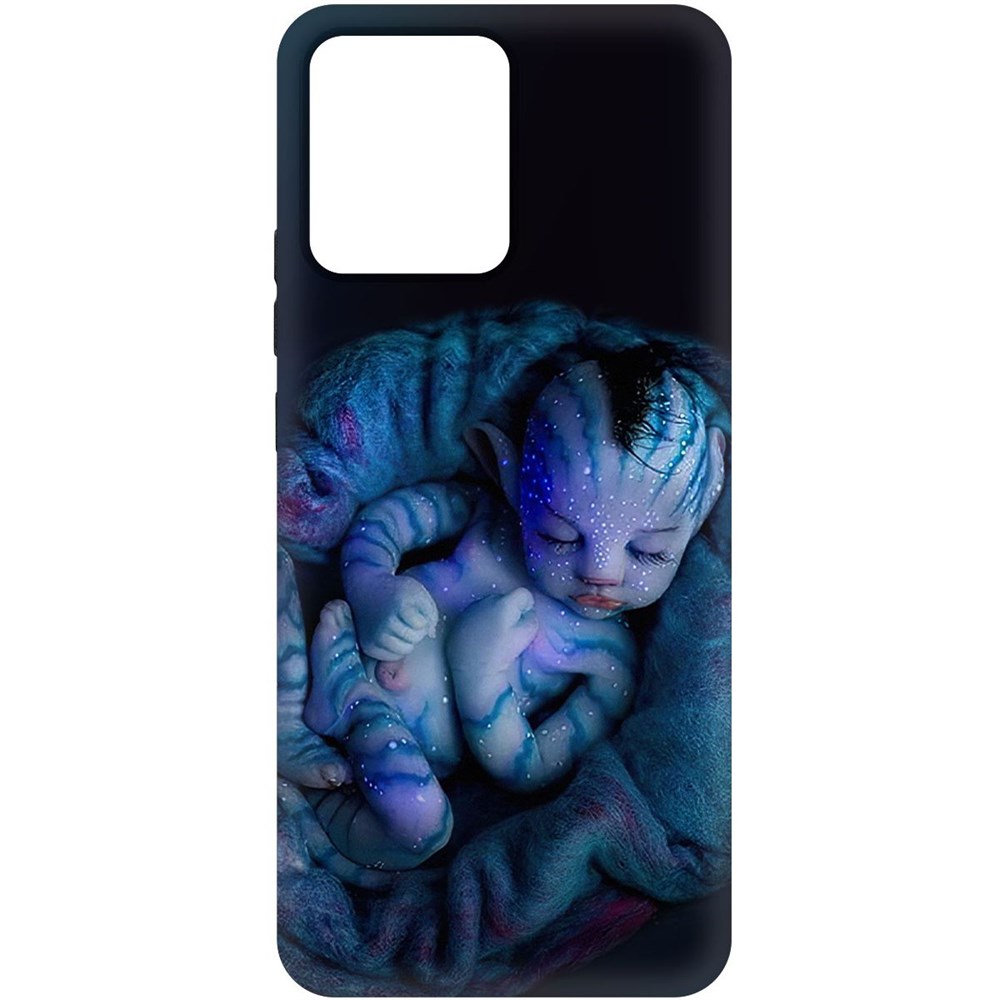 

Чехол-накладка Krutoff Soft Case Аватар - Малышка для Realme Narzo 50i Prime черный