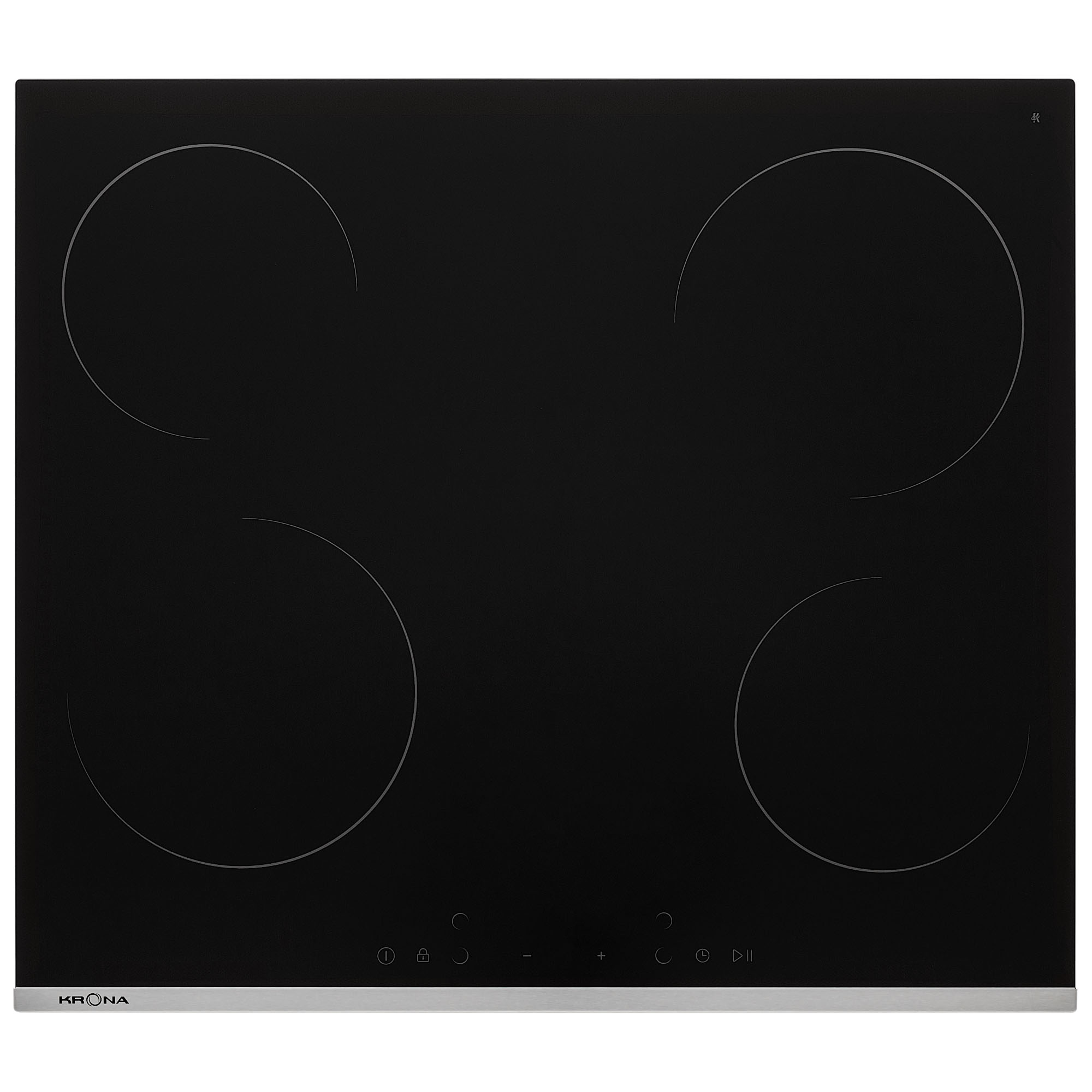 Встраиваемая варочная панель индукционная Krona GRUND 60 BL/S черный индукционная варочная панель krona ombra 45 bl