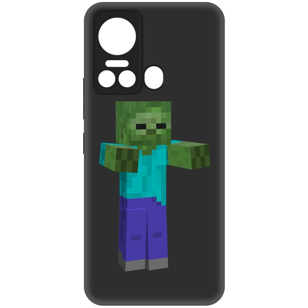 

Чехол-накладка Krutoff Soft Case Minecraft-Гигант для ITEL Vision 5 черный