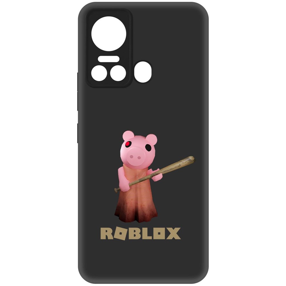 

Чехол-накладка Krutoff Soft Case Roblox-Пигги для ITEL Vision 5 черный