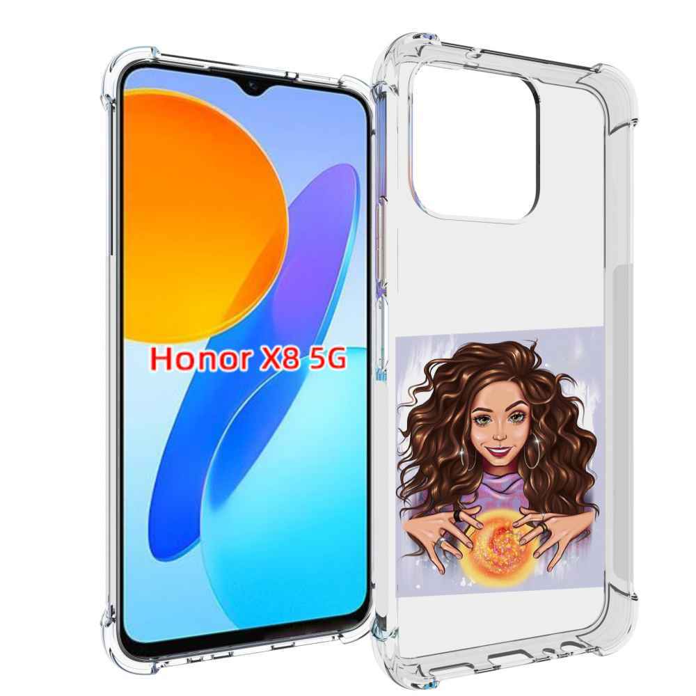 

Чехол MyPads девушка-волшебница для Honor X8 5G, Прозрачный, Tocco