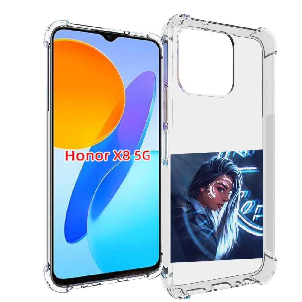 

Чехол MyPads девушка-из-антарктиды женский для Honor X8 5G, Прозрачный, Tocco
