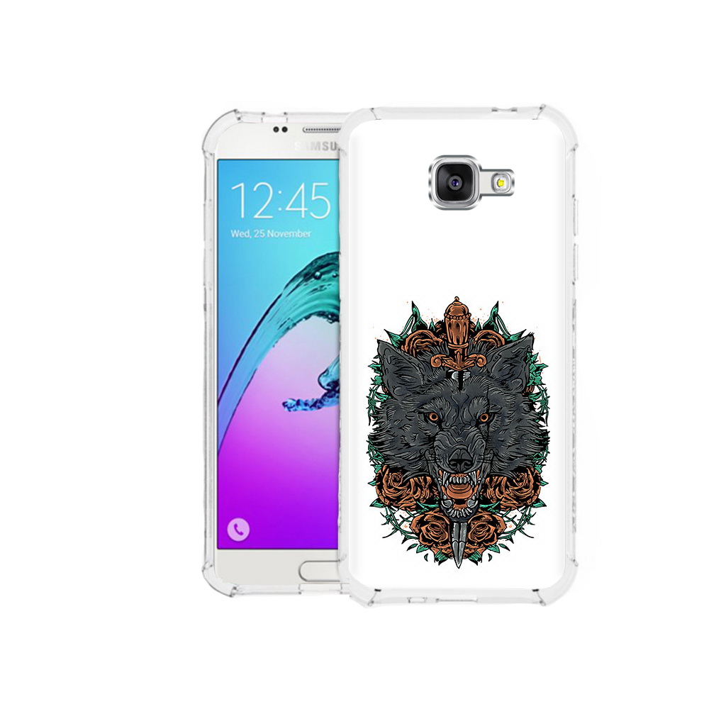 

Чехол MyPads Tocco для Samsung Galaxy A5 (2016) красивый злой волк (PT25252.581.409), Прозрачный, Tocco