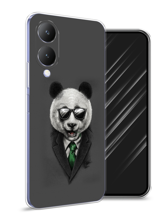 

Чехол Awog на Vivo Y17s "Деловая панда", Серый;зеленый, 269850-1