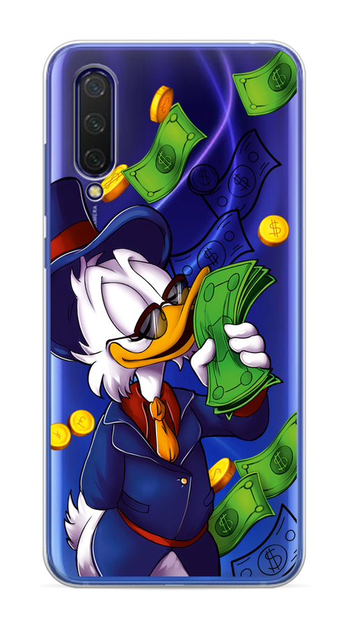 

Чехол на Xiaomi Mi 9 Lite"Scrooge McDuck with Money", Синий;зеленый;белый, 36750-6
