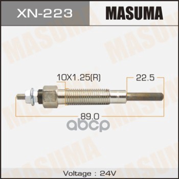

Хn-223_Свеча Накаливания Nissаn Раtrоl 4.2 Тd42 24V 88-97 MASUMA xn223