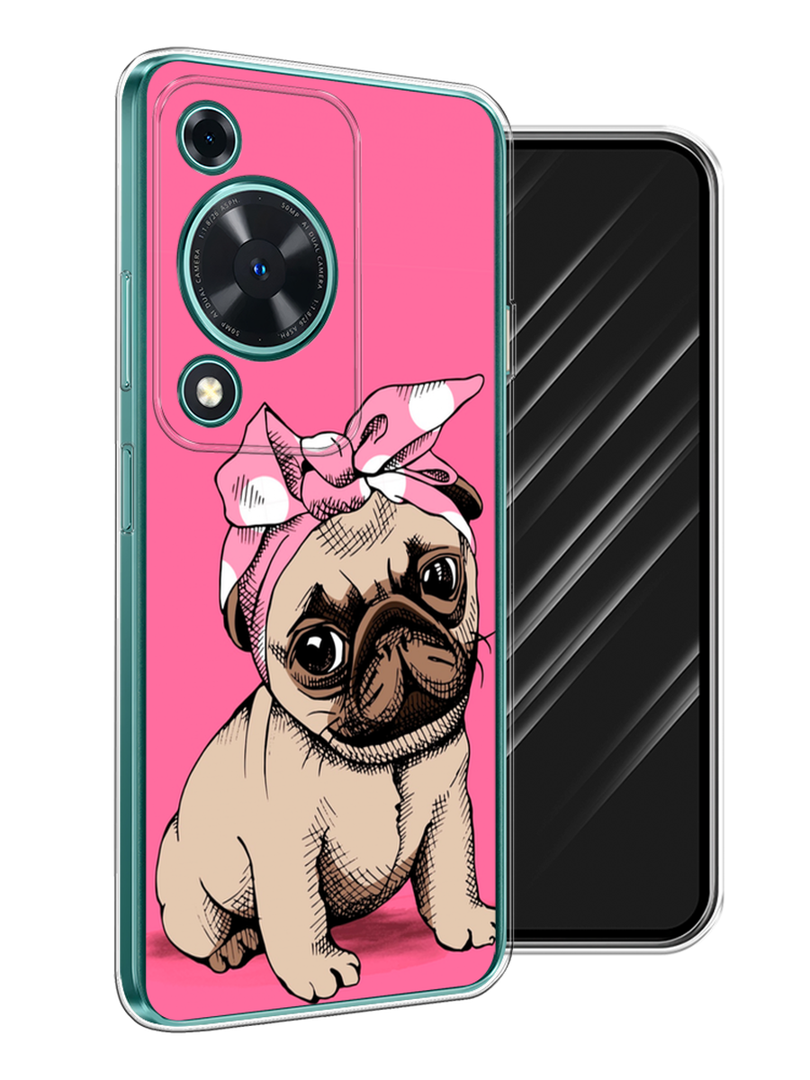 

Чехол Awog на Huawei Nova Y72 "Dog Pin-Up", Розовый;бежевый, 6123650-1