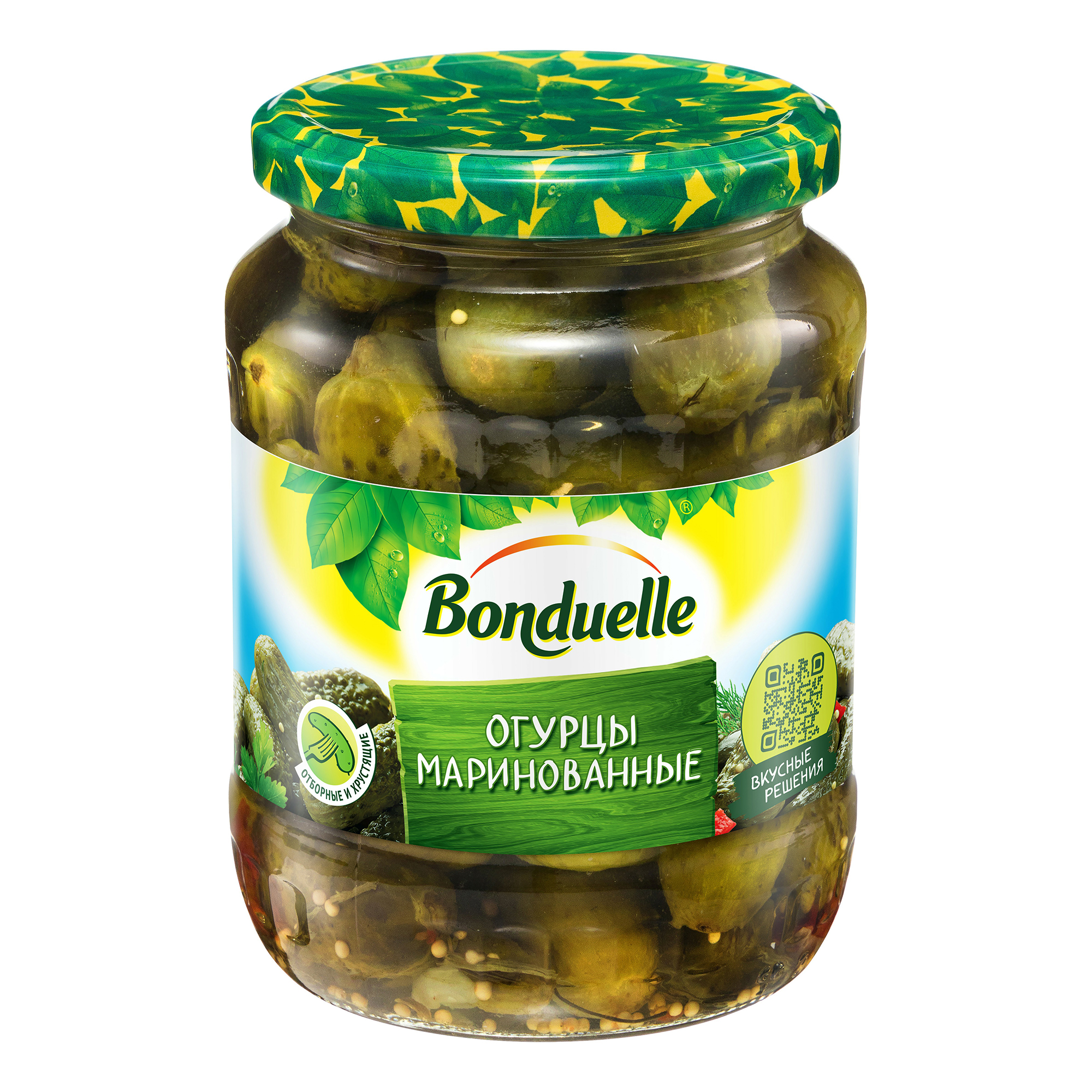 Огурцы Bonduelle отборные маринованные 680 г