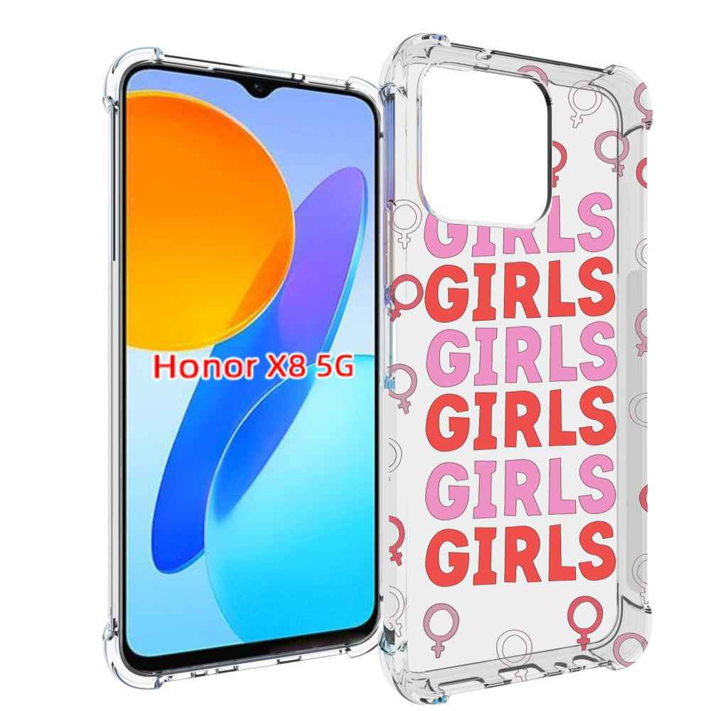 

Чехол MyPads девушки!!! женский для Honor X8 5G, Прозрачный, Tocco