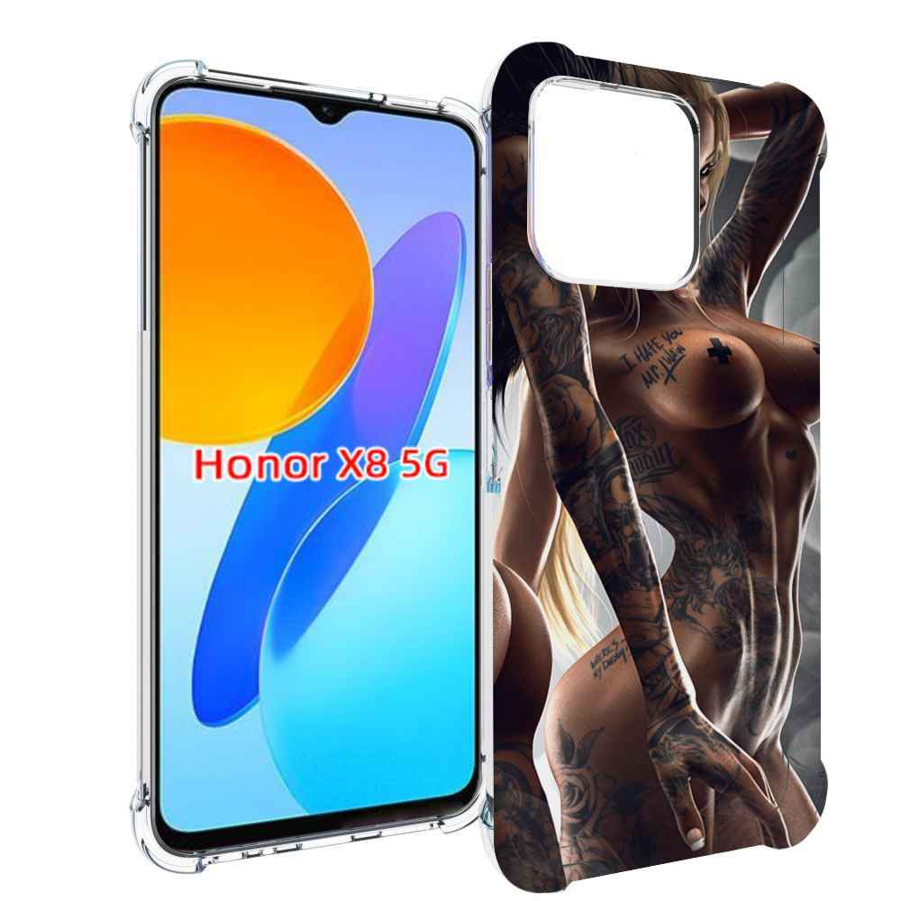 

Чехол MyPads девушки-инь-и-янь-в-татуировках для Honor X8 5G, Прозрачный, Tocco
