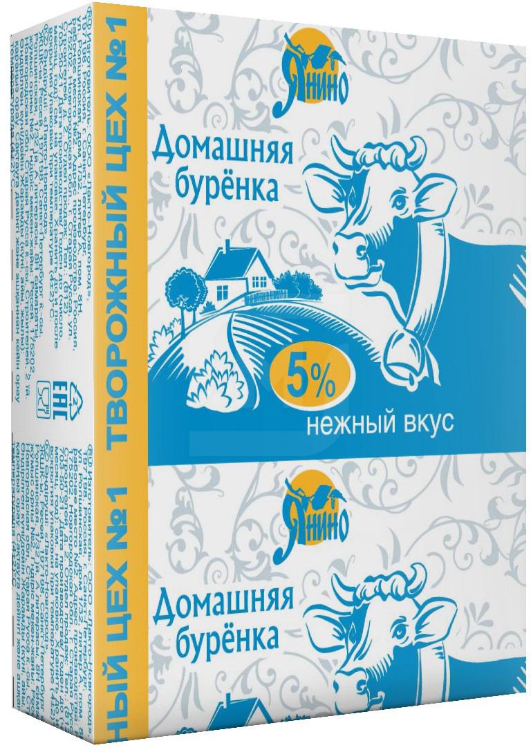 

Творогосодержащий продукт Домашняя Буренка 5% СЗМЖ 180 г