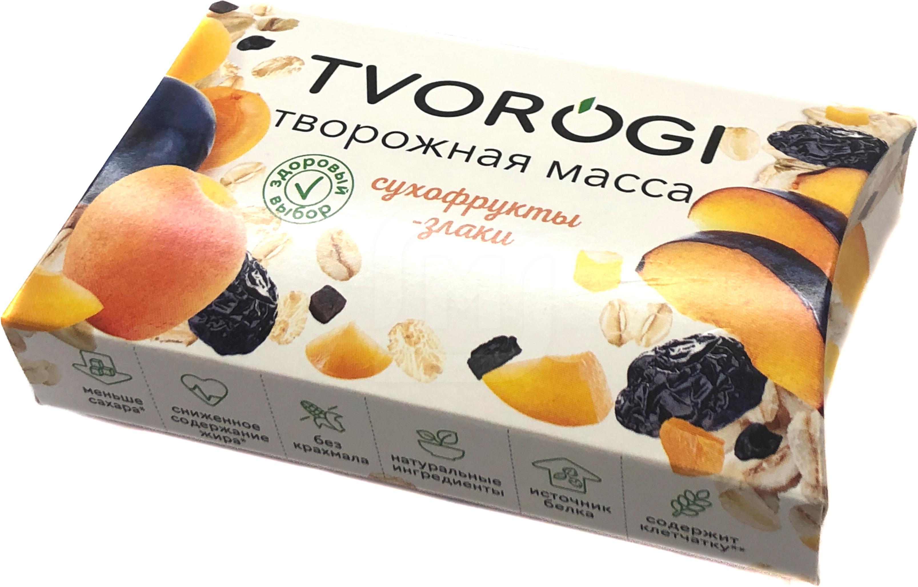 Творожная масса Tvorogi сухофрукты-злаки 3,5% БЗМЖ 170 г