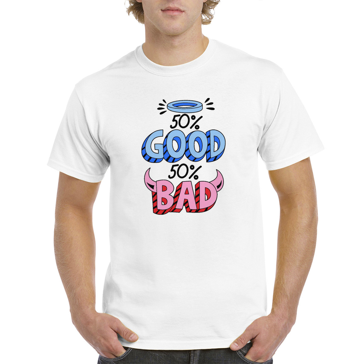 

Футболка унисекс CoolPodarok M0114137 белая 42 RU, Белый, M0114137