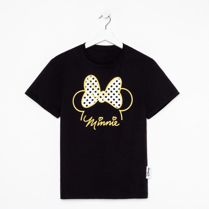 

Футболка Minnie Минни Маус, цвет чёрный, Черный, Minnie Минни Маус