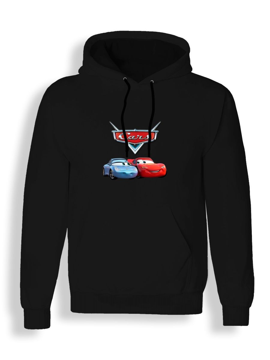 фото Худи унисекс сувенирshop тачки/cars/молния маккуин 9 черное xl