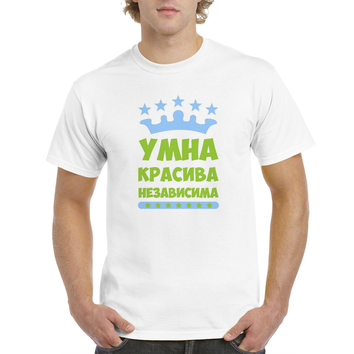 

Футболка женская CoolPodarok M0114139 белая 52 RU, Белый, M0114139