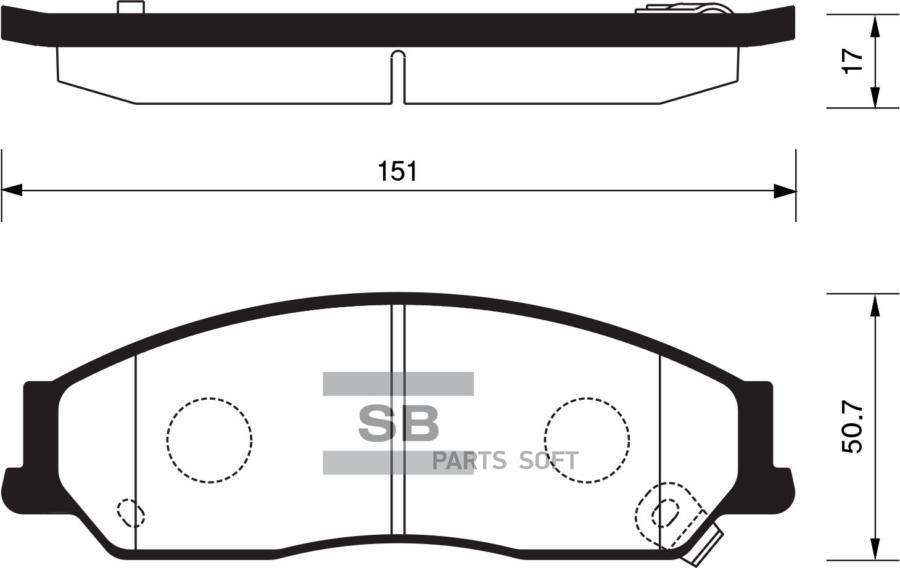

Колодки дисковые передние \ Toyota Camry 2.4/3.5 06> HI-Q SP1235, SP1235