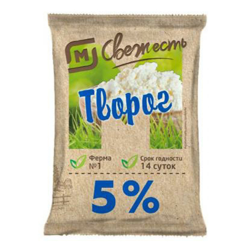 

Творог рассыпчатый Магнит Свежесть 5% 180 г