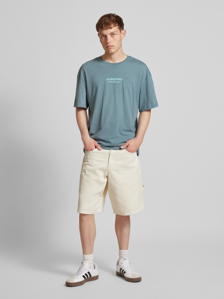 

Футболка мужская Jack & Jones 12259637 синяя S, Синий, 12259637