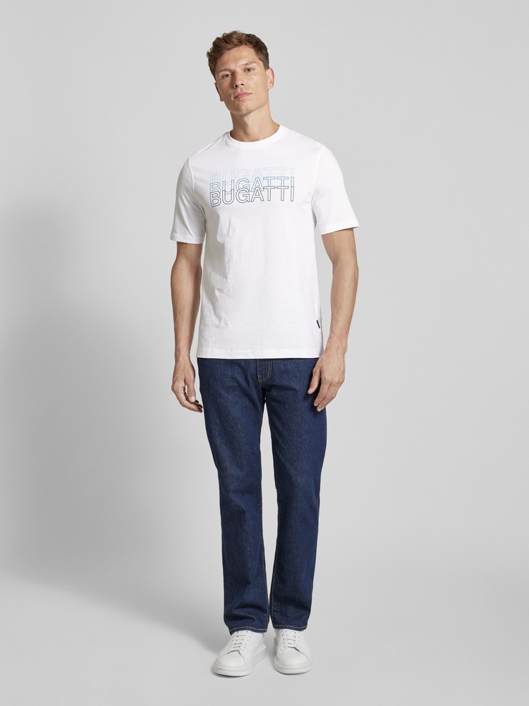 

Футболка мужская Bugatti 65086B 8350 белая XL, Белый, 65086B 8350