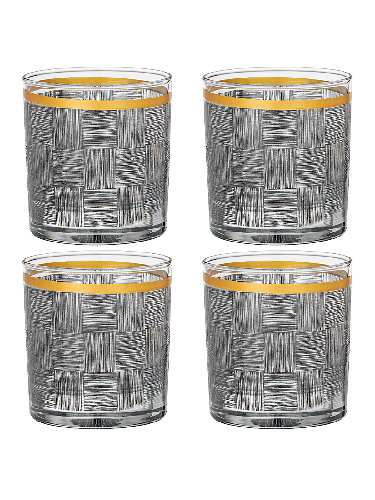 Стаканы Rakle Masculine 4 шт стеклянные 380 мл 312-161