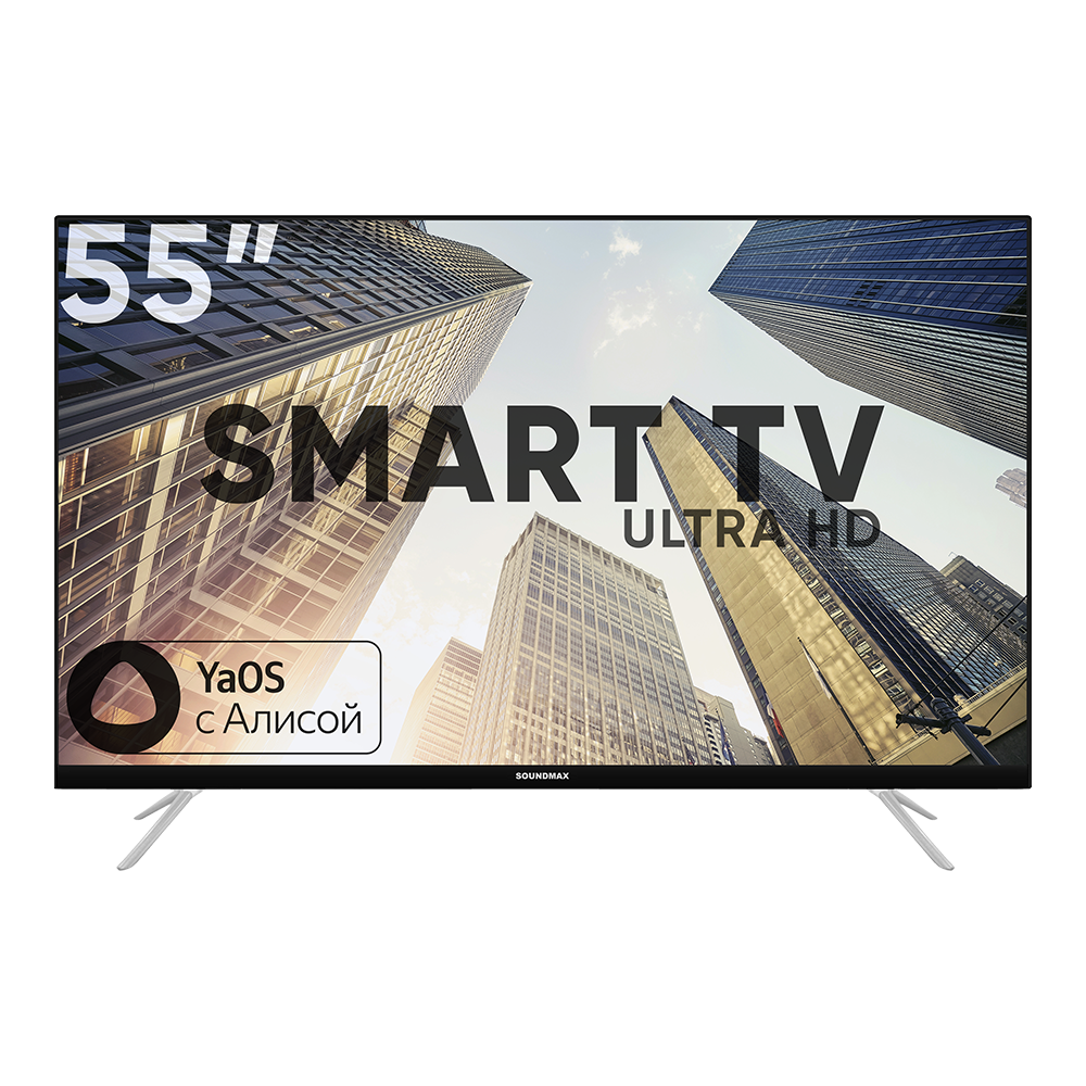 

Телевизор Soundmax SM-LED55M04SU, 55"(139 см), UHD 4K, Черный, SM-LED55M04SU