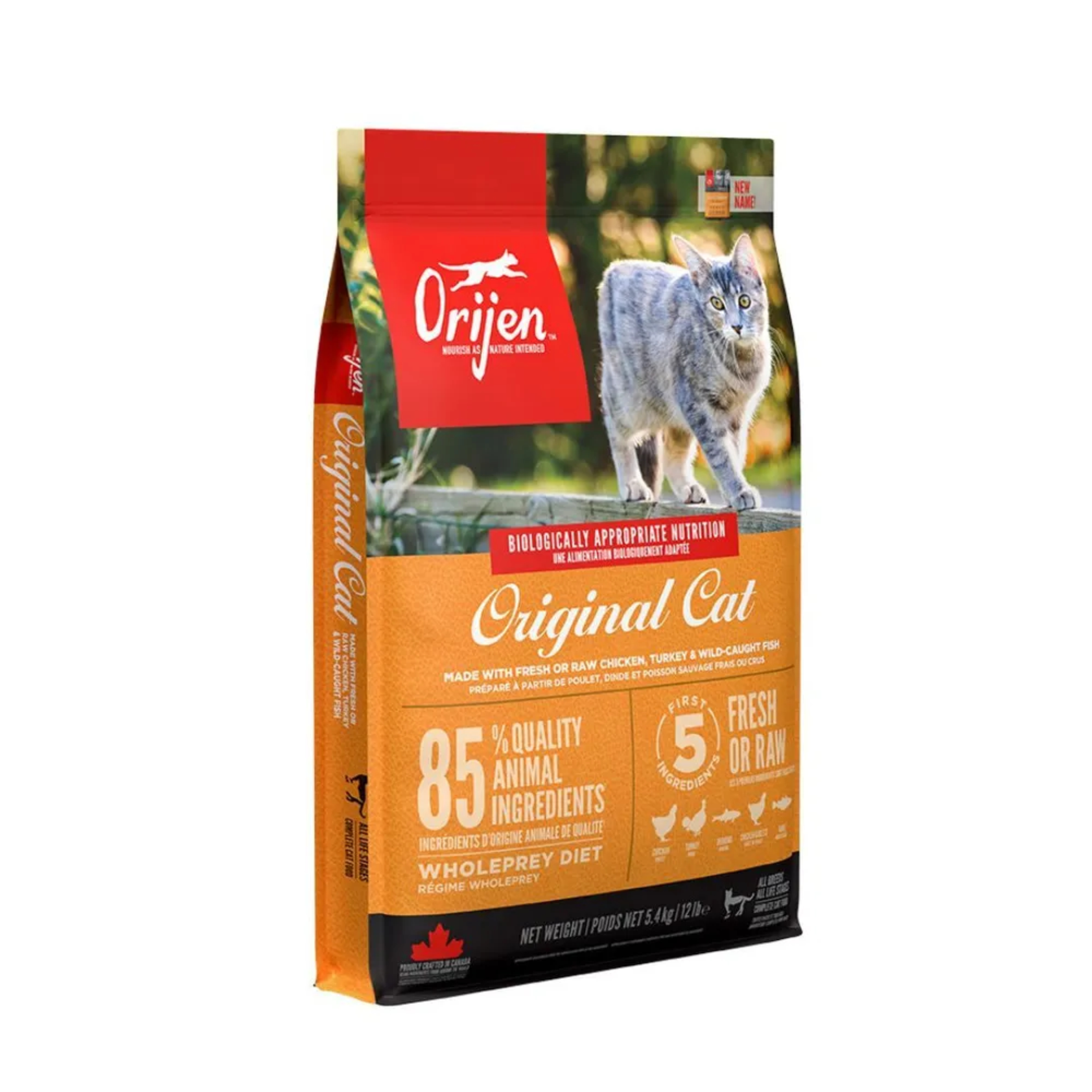 Сухой корм для кошек Orijen Original, для взрослых всех пород, дичь, 5,4 кг