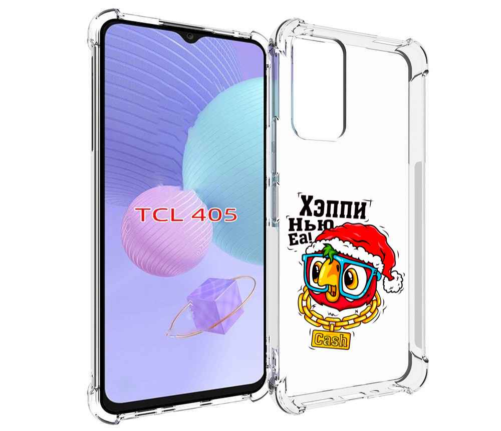 Чехол MyPads Хэппи нью еа для TCL 405