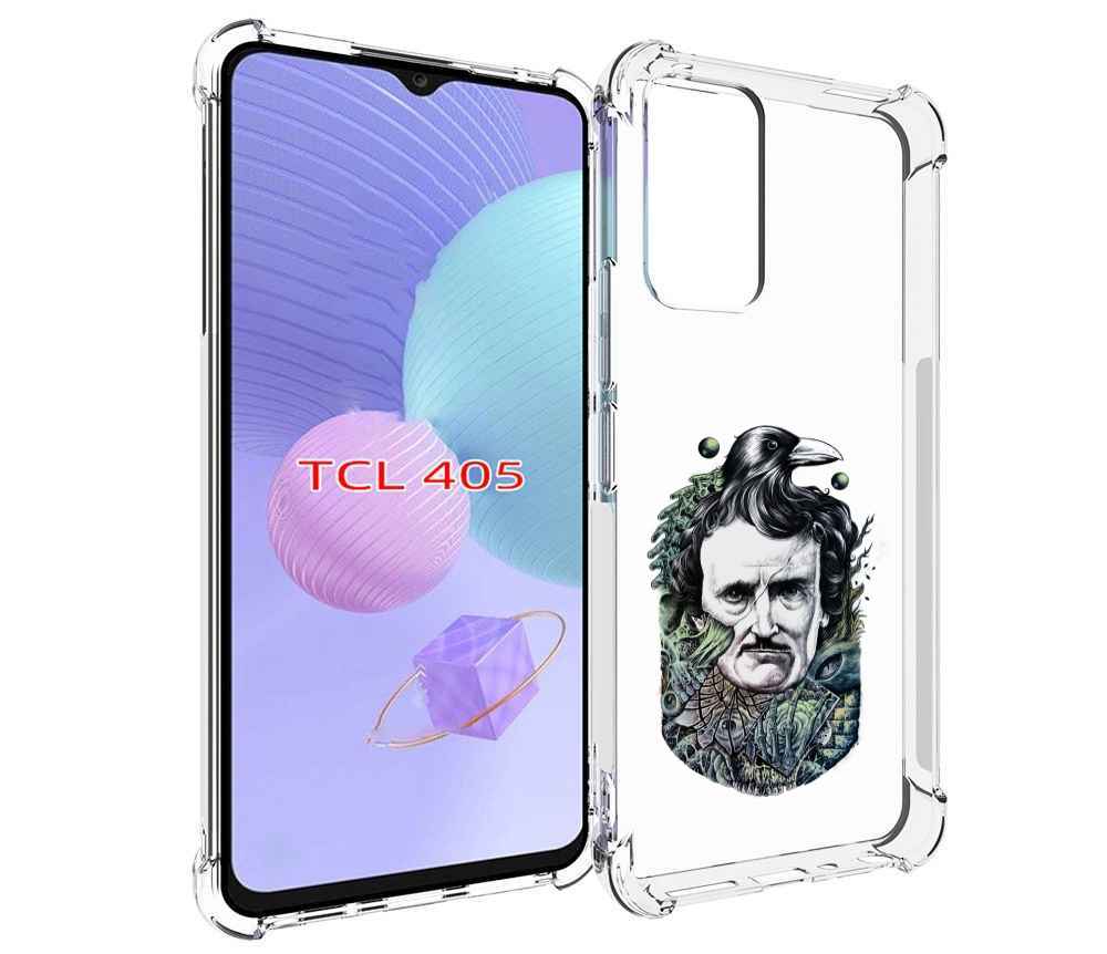 

Чехол MyPads Эдгар Аллан с вороном для TCL 405, Tocco
