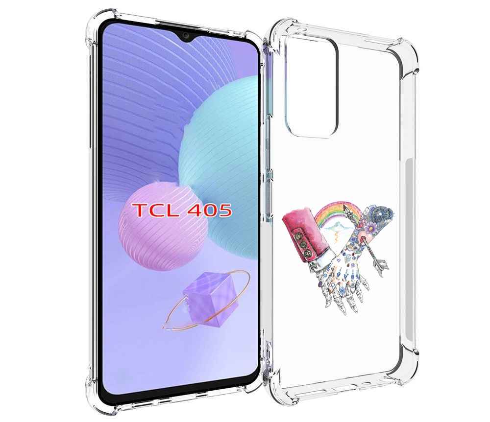 

Чехол MyPads абстракция руки в татуировках для TCL 405, Tocco