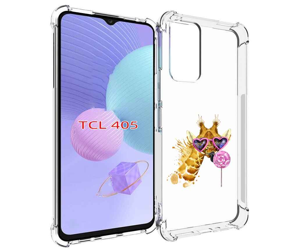 

Чехол MyPads акварельный жираф для TCL 405, Tocco