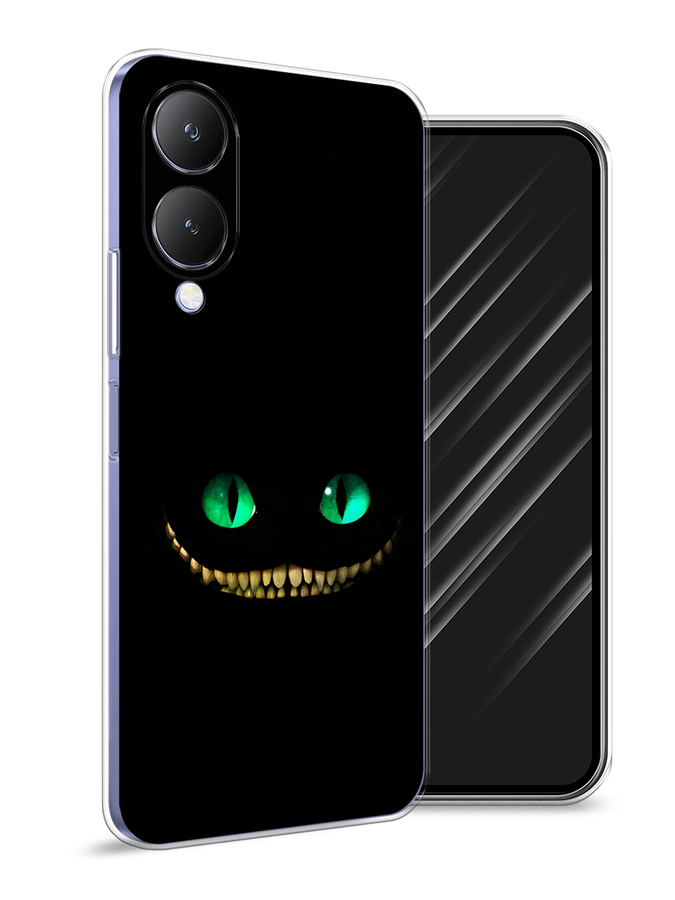 

Чехол Awog на Vivo Y17s "Зеленоглазый чеширский кот", Черный, 269850-1