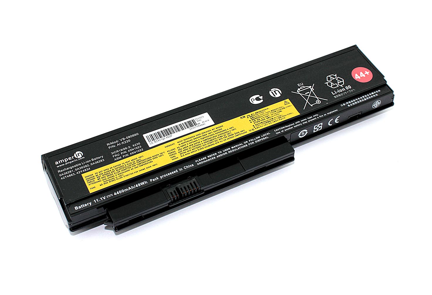 

Аккумуляторная батарея Amperin для ноутбука Lenovo ThinkPad X220 (0A36283) 11.1V 4400mAh A