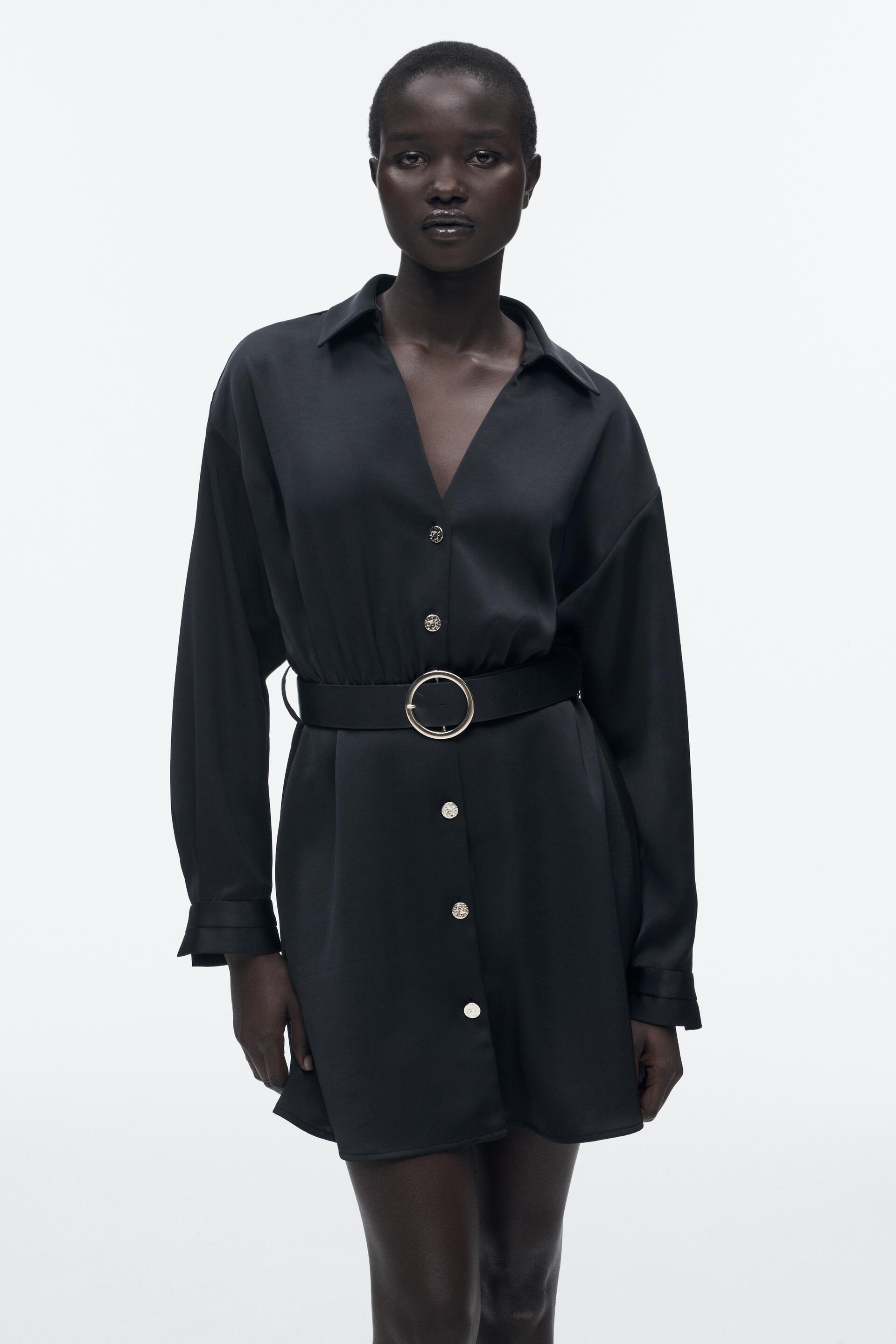 

Платье женское ZARA 02415796 черное XS (доставка из-за рубежа), Черный, 02415796