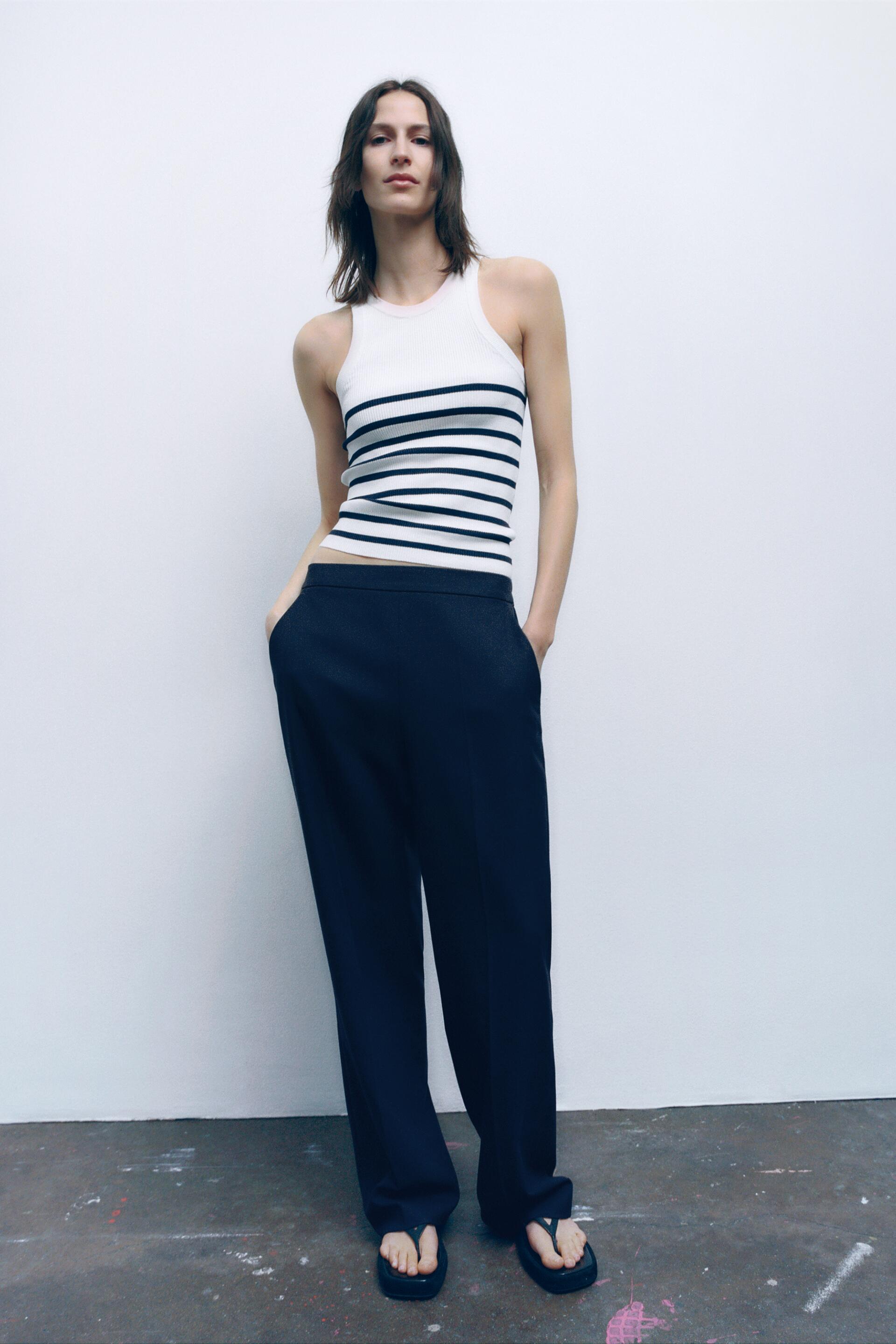 

Брюки женские ZARA 02418521 синие XS (доставка из-за рубежа), Синий, 02418521