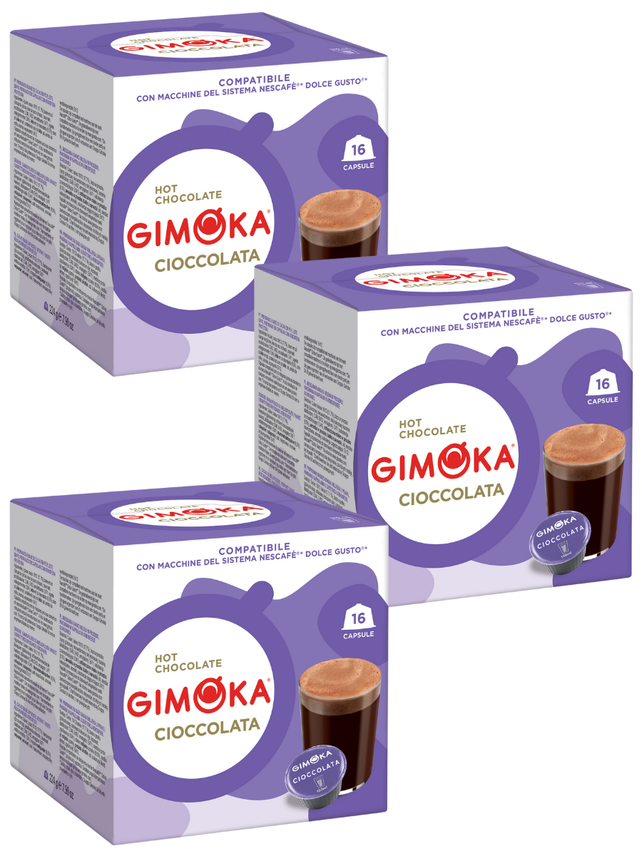 Набор Gimoka Cioccolata / Горячий Шоколад для кофемашин Dolce Gusto, 48 шт