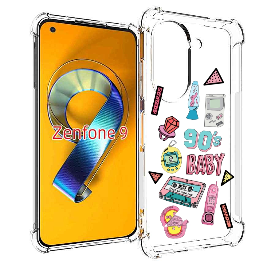 

Чехол MyPads гаджеты-90х для Asus Zenfone 9 (AI2202), Прозрачный, Tocco