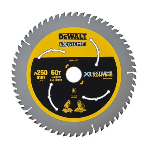 фото Пильный диск dewalt dt99573 extreme runtime, 250х30 мм