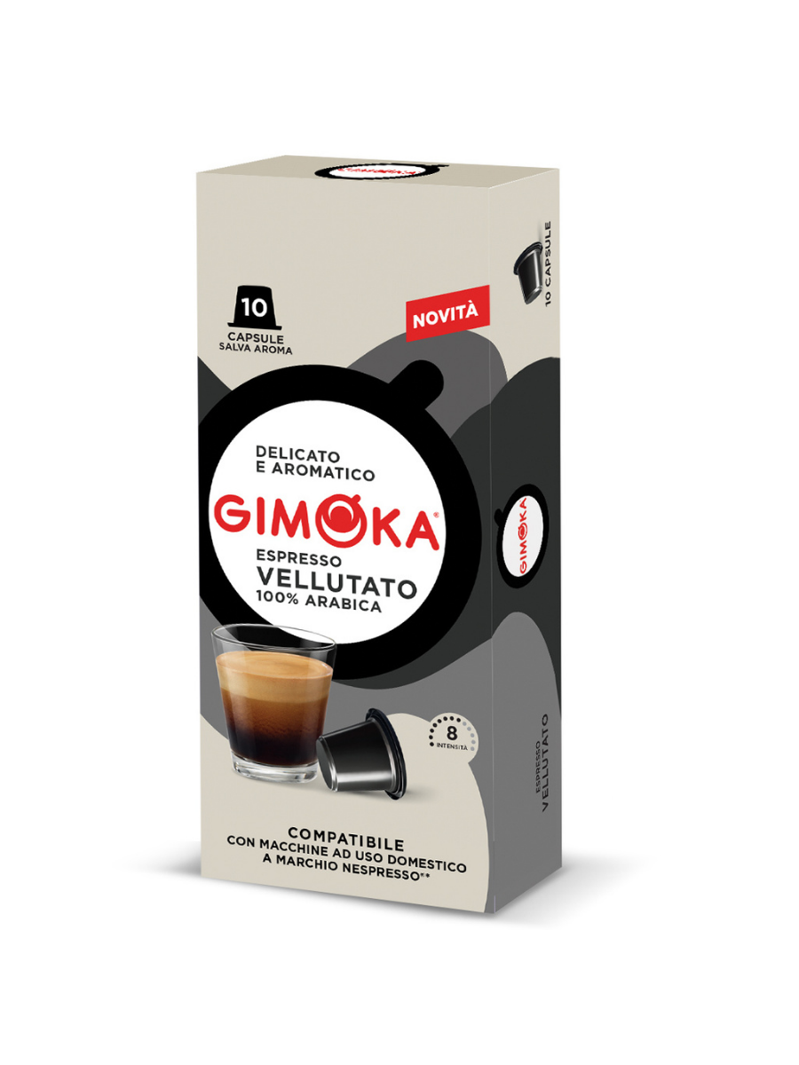 фото Капсулы gimoka vellutato для кофемашин стандарта nespresso, 10 шт