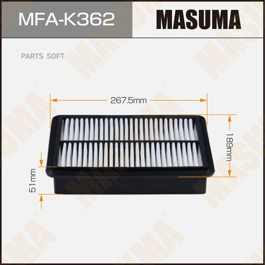 

Фильтр Воздушный А9613 Маsuма Lнd Нyundаi Н-1 Ii 15- (1/40) Masuma mfak362