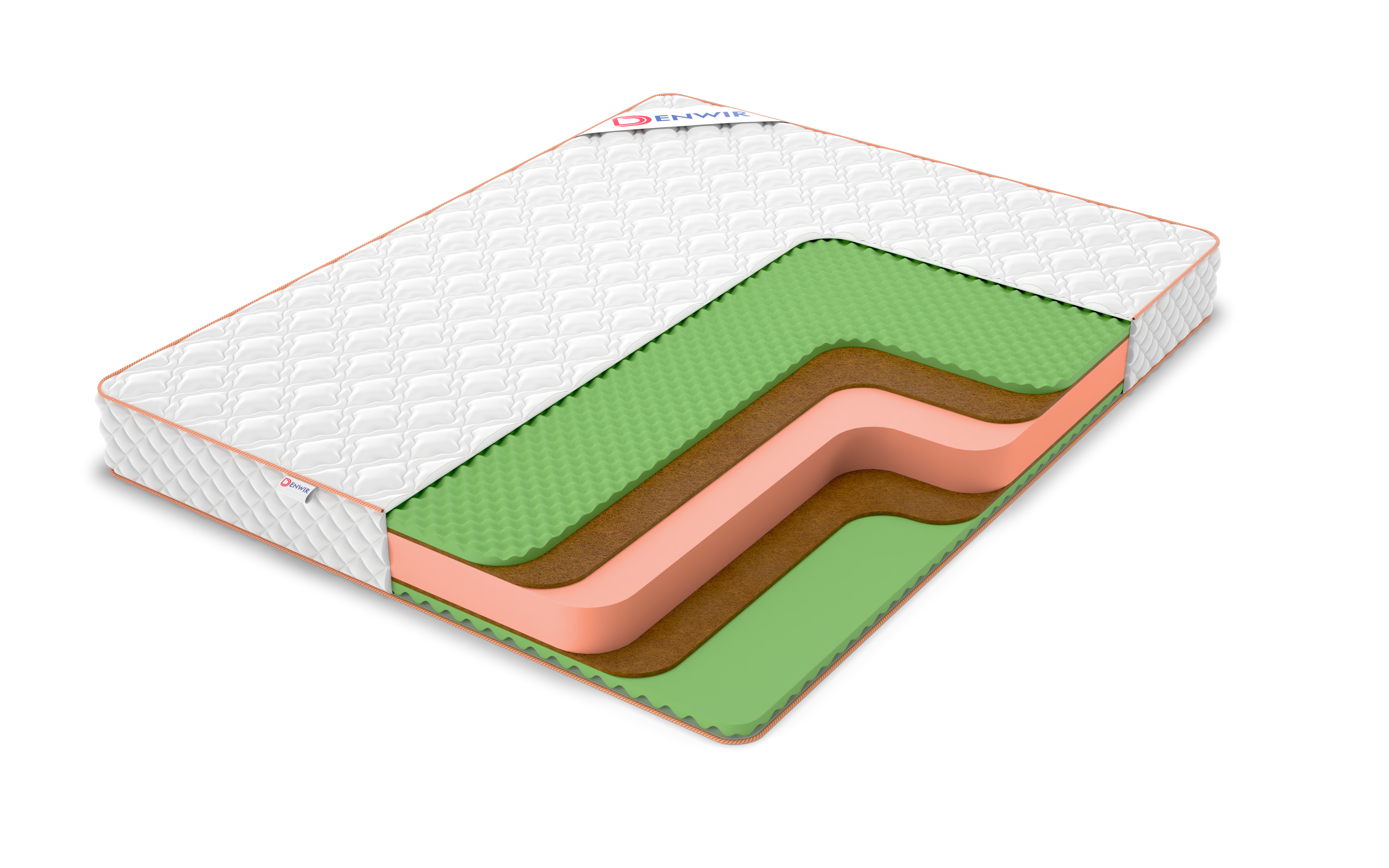 

Матрас беспружинный Denwir TOP MIDDLE RELAX PLUS 18 65х165, 19 см, Белый, TOP MIDDLE RELAX PLUS 18