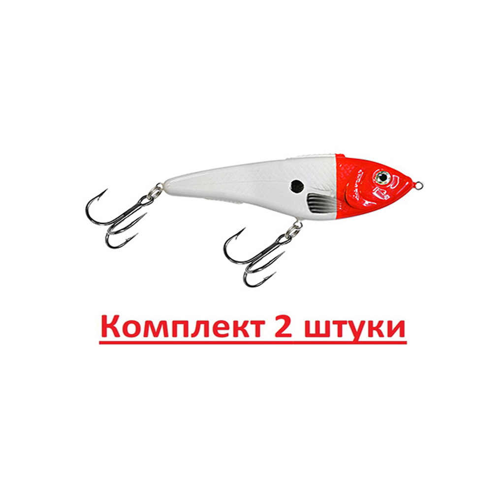 

Воблер для рыбалки AQUA РЕТРО Floating aqua123825/2 016 red head, Разноцветный
