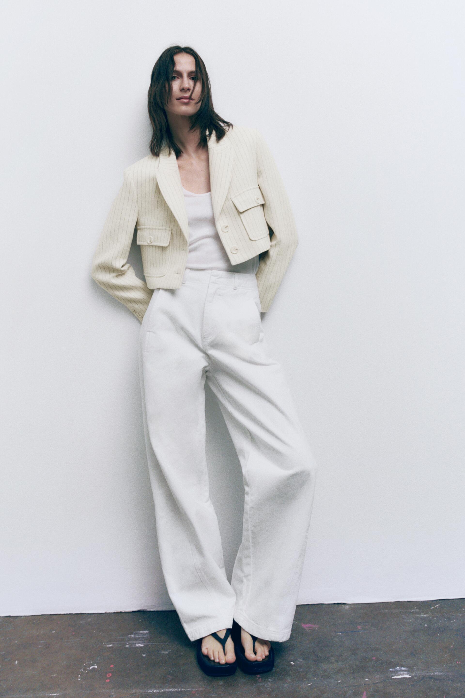 

Жакет женский ZARA 02445101 бежевый M (доставка из-за рубежа), 02445101