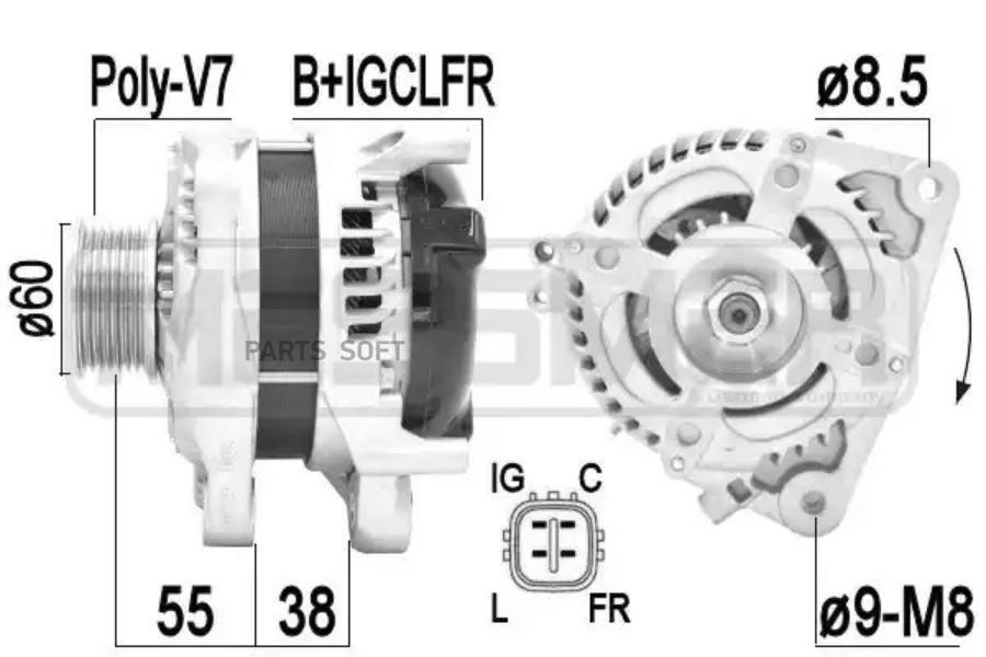 

Генератор ERA 14V 105A 209412